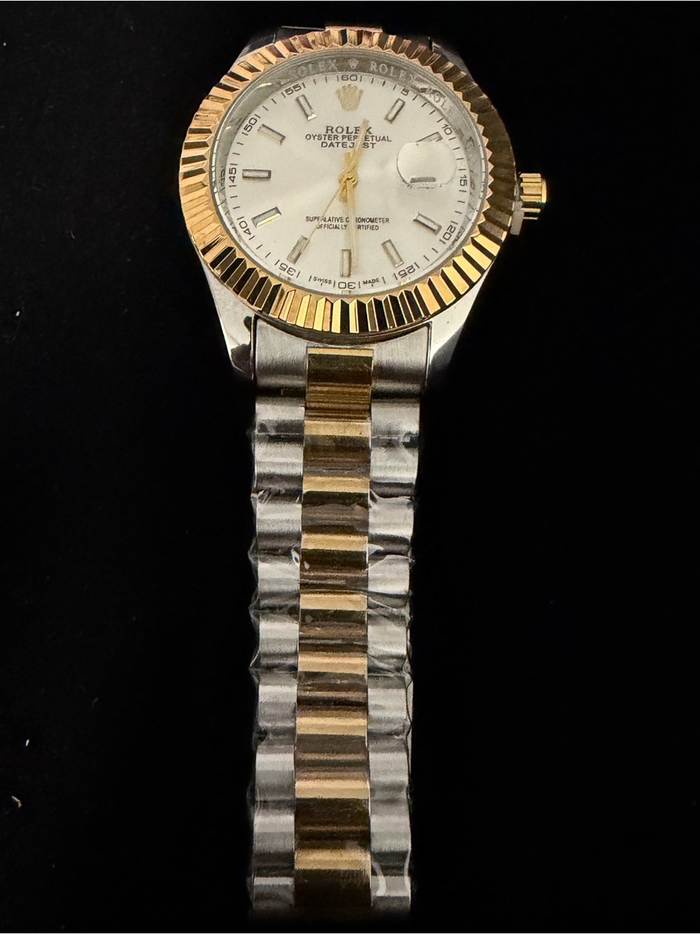 Rolex Two-Tone Gold and Silver Datejust Style Men's Watch